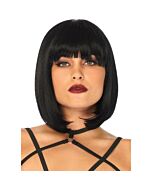 Short natural bob wig - black