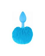 Neon bunny tail blue