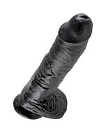 King cock 10 inch with balls black