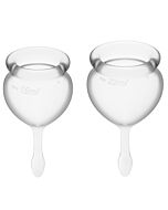 Satisfyer feel good kit copa menstrual transparente 15+20ml