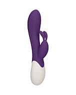 Flame - rechargeable heating g-spot rabbit vibrator  - purple