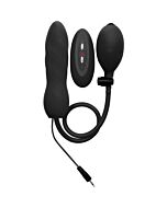 Ouch inflatable vibrating silicone twist black