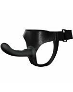 Ultra passionate harness with strap on black 15.7 cm