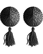 Nipple tassels round black