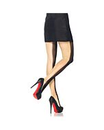 Leg avenue two-tone duel net pantyhose yellow-black