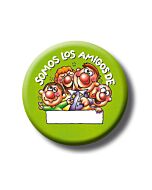Chapa somos los amigos personalizable verde