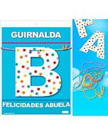 Guirnalda felicidades abuela (cartulina 220gr)