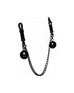 Clamps with ball weights and chain