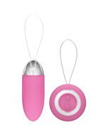 Luca rechargeable remote control vibrating egg pink