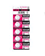 Maxell battery litio cr2032 3v 5uds