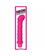 Neon ribbed g-spot pink