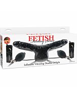 Fetish fantasy series inflatable vibrating double delight