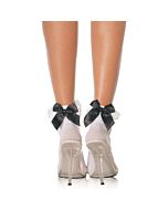 Leg avenue ruffle with satin bow anklet