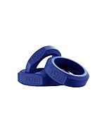 3 piece silicone cock ring set - blue