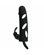 Pretty love vibrating silicone sleeve 14 cm