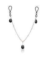 Nonpiercing nipple chain jewelry onyx