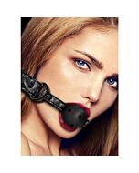 Breathable luxury ball gag black