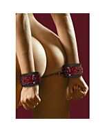 Luxury hand cuffs - burgundy