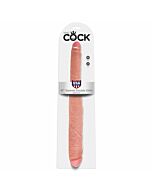King cock slim double dildo flesh 40.6 cm