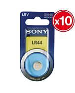Lr44 1.5v sony alkaline (10 unidades)