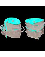 Ankle restraints black and red