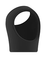 No.45 - cockring with ball strap - black