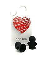 Saninex suctioner world - black vibrator & suction cup