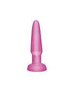 Basix rubber works mini butt plug pink 9 cm
