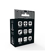 Addicted toys small hollow tunnel butt plug - 7cm translucent