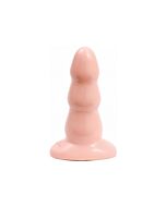 Triple ripple butt plug - medium - skin