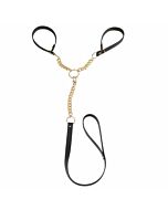 Handcuffs with leash brown