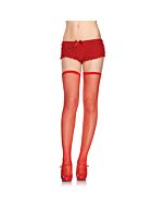 Leg avenue fishnet thigh highs red