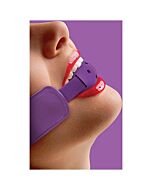 Ouch brace ball gag purple