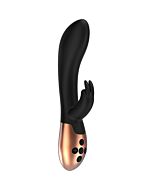 Heating rabbit vibrator - opulent - black
