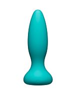Adventurous vibrator plug - aqua