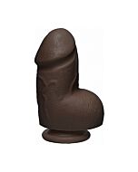 Fat d - 6 inch with balls - firmskyn - chocolate