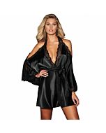 Queen lingerie black robe size m