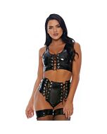 Dark thoughts top and panty black