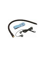 Amplifier cock and ball strap with penis strim black