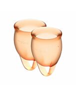 Satisfyer feel confident menstrual cup - orange