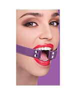 Ouch ball ring gag purple