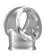 No.48 - cockring with ball strap - translucent