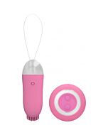 Jayden dual rechargeable vibrating remote toy pink