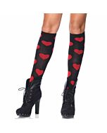Leg avenue love sick heart knee highs