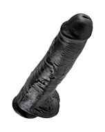 King cock 11 inch with balls black