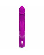 Happy rabbit realistic slimline curve rechargeable purple