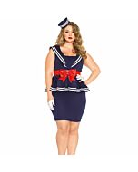 Leg avenue aye aye sailor amy plus size 1x/2x