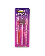 Candy penis straws 3 pack