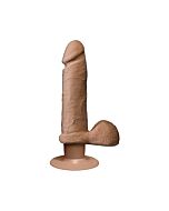 The realistic cock - ur3 - vibrating 6 inch - brown