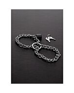 Steel chain cuffs